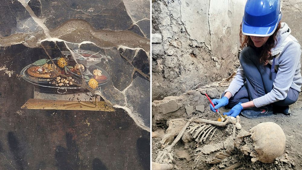 Des anciennes pizzas aux sanctuaires de serpents : découvrez cette maison récemment fouillée à Pompéi