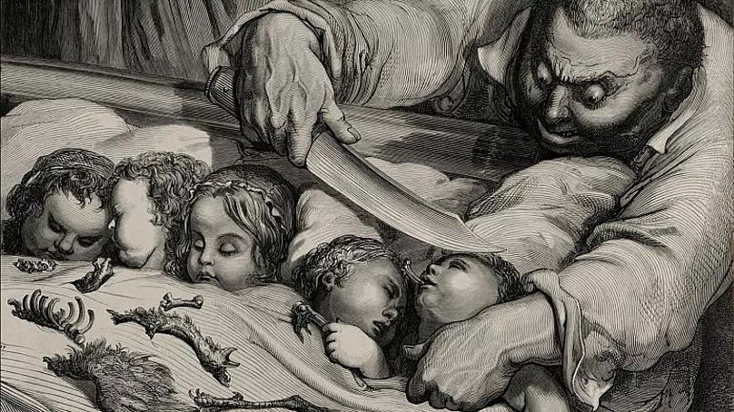 Gustave Doré : Illustration pour Le Petit Poucet, 1862