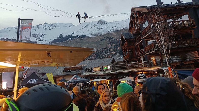 Il y avait une super ambiance festive à Verbier lors du Freeride World Tour.
