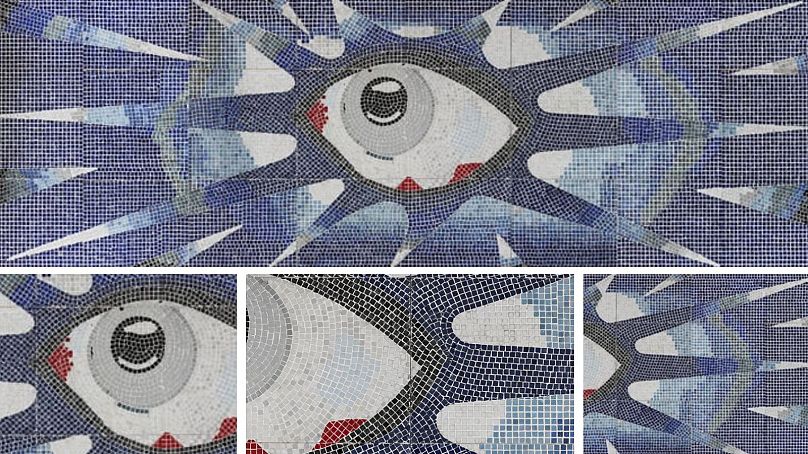 La mosaïque « Psychedelic Eye » de Lennon