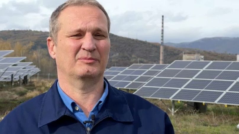 Cedomir Arsouski, directeur de la centrale photovoltaïque d'Oslomej