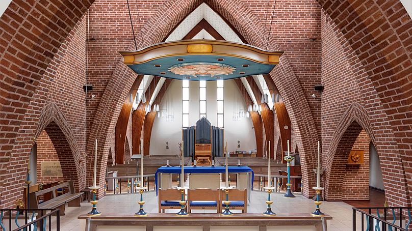 Intérieur de l'église Saint-Nicolas à Fleetwood, Lancashire.