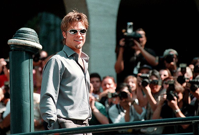 Brad Pitt à la Mostra de Venise en 1999.