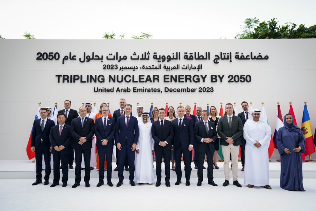 Tripler les capacités nucléaires du monde d'ici 2050 : à la COP28, nous sommes déjà une vingtaine de pays à porter cet objectif.

Rendez-vous en Belgique pour le premier Sommet Nucléaire en 2024.