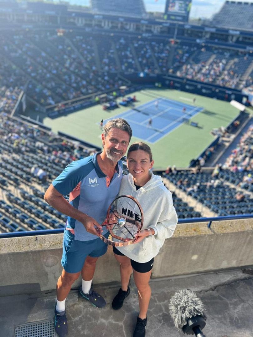 Dans des temps plus heureux : Patrick Mouratoglu et Simona Halep
