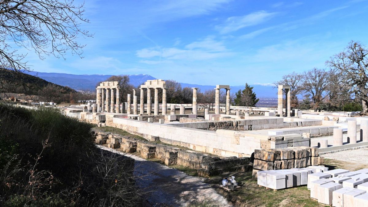 The Palace of Aigai, built more than 2,300 years ago during the reign of Alexander the Great