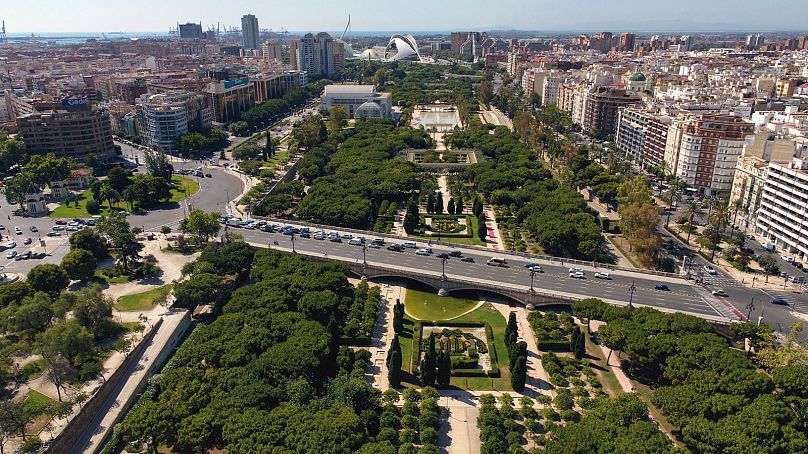 Les jardins du Turia s'étendent sur neuf kilomètres à travers Valence, l'un des plus grands parcs urbains d'Espagne.