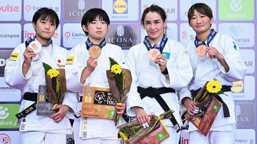 1. YOSHIOKA Hikari (JPN) 2. MIYAKI Kano (JPN) 3. ABUZHAKYNOVA Abiba (KAZ) 3. GANBAATAR Narantsetseg (MGL)