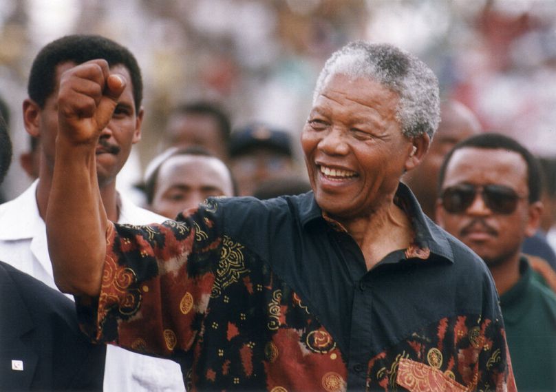 Nelson Mandela en 1994.