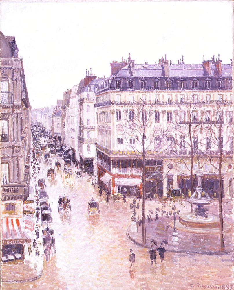 Un gros plan du tableau de 1897 de l'impressionniste français Camille Pissarro