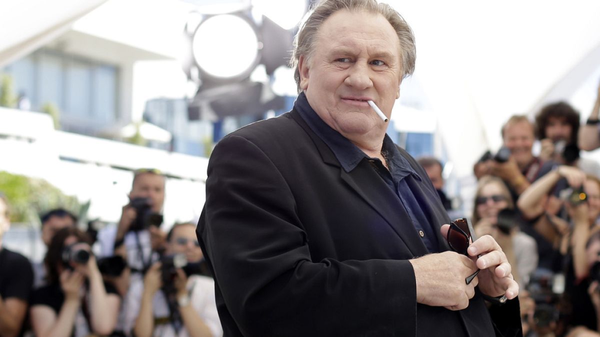 Actor Gerard Depardieu poses for photographers during a photo call for the film