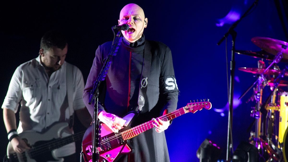 Billy Corgan of The Smashing Pumpkins performs in concert at the BB&T Pavilion on Thursday, Aug. 8, 2019, in New Jersey.