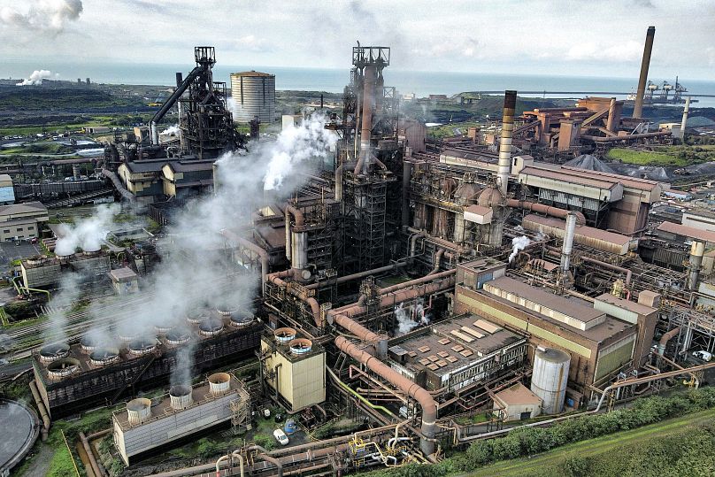 Une vue de l'aciérie de Port Talbot de Tata Steel, dans le sud du Pays de Galles, le 15 septembre 2023.
