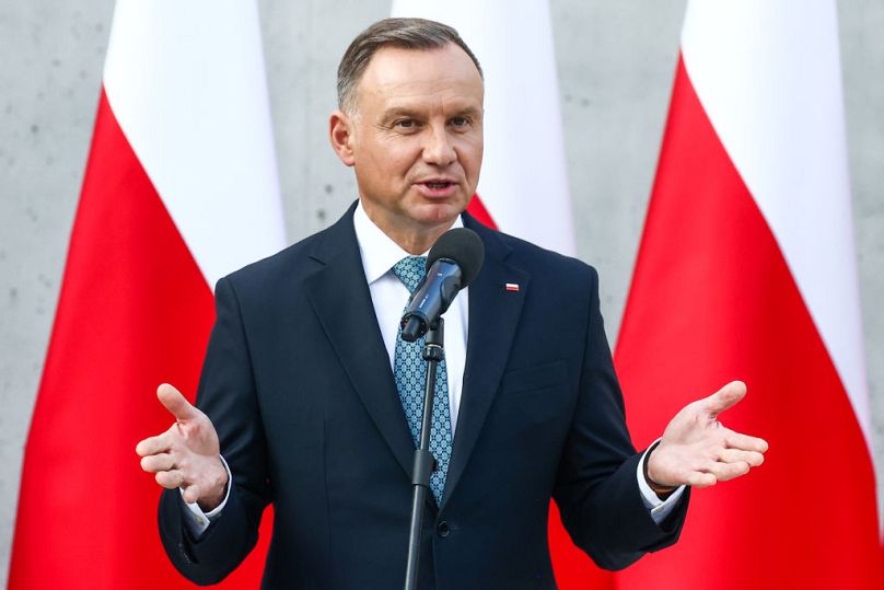Andrzej Duda, le président polonais, photographié à Cracovie en septembre