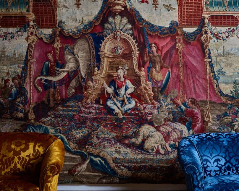 Audience de l'Empereur tapisserie