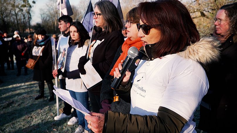 Des membres du collectif « Stop à la mort au travail » lors d'une de leurs manifestations pacifiques.