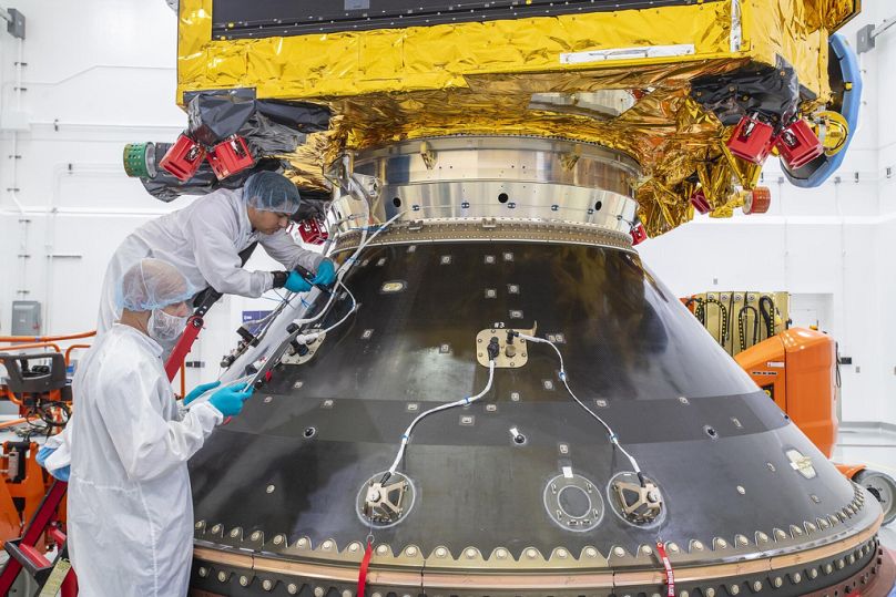 Le télescope spatial Euclid est en préparation pour un lancement depuis Cap Canaveral, en Floride, en juin 2023.