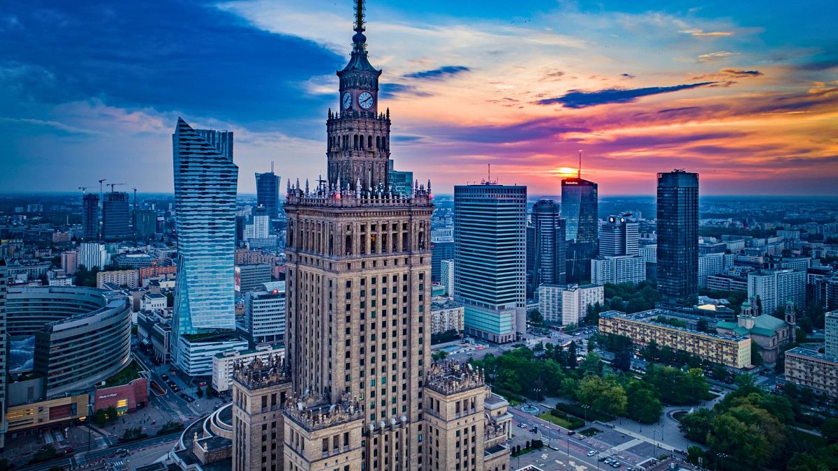 Warsaw has a unique skyline.