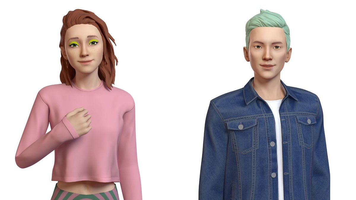 Example of Replika avatars