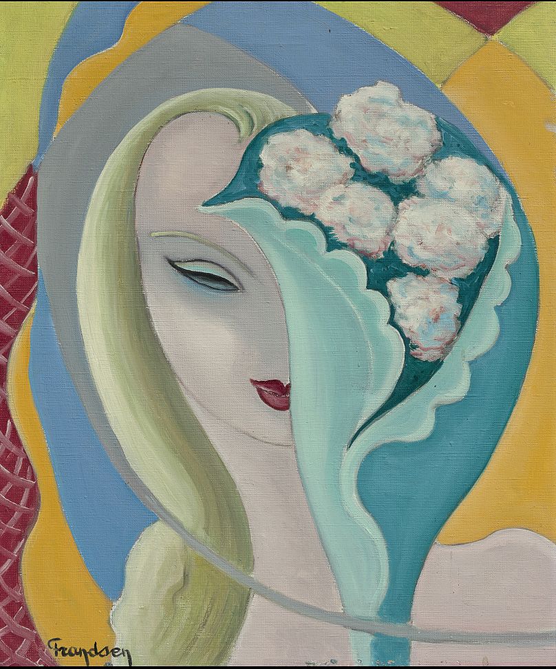La peinture à l'huile originale utilisée comme pochette d'album pour l'album Derek and the Dominos de 1970.