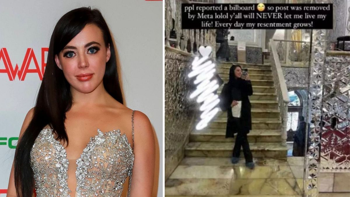 US porn star Whitney Wright causes uproar after visit to Iran