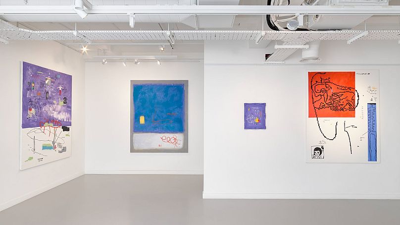 Capture d'installation de l'exposition « This is a Grey World, Nothing Good Happens Here » d'Eser Gündüz