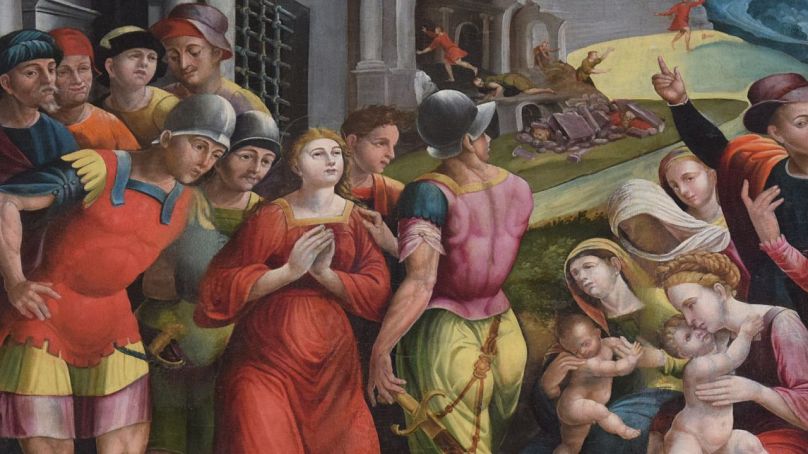 Un détail du tableau