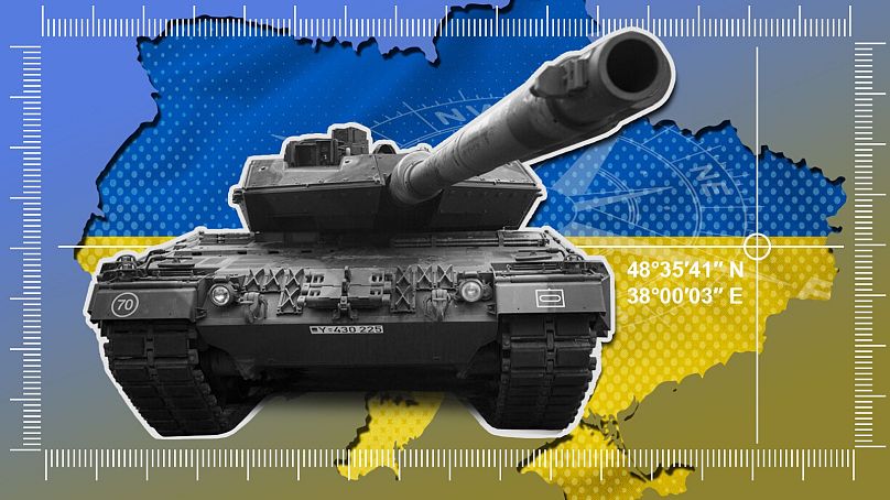 Image composite montrant le char Léopard