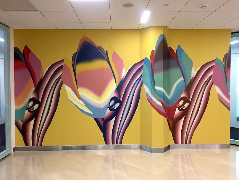 Guirlande de tulipes créolisées de Hadassah Emmerich (2018)