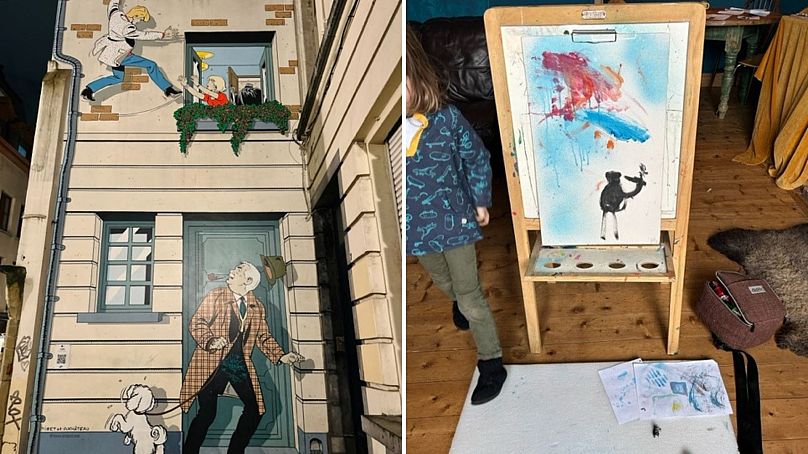 Même marcher dans la rue est devenu une leçon d’art.