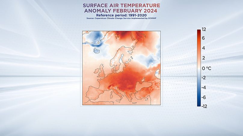 En Europe, il y a eu de grandes anomalies chaudes dans de nombreux pays. Données du service Copernicus sur le changement climatique.