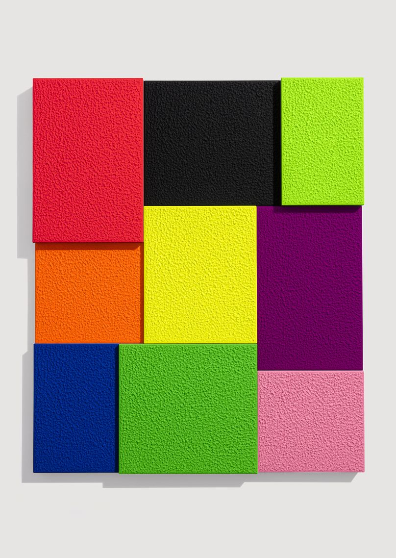 Peter Halley Couleur, Neuf fois 2023.