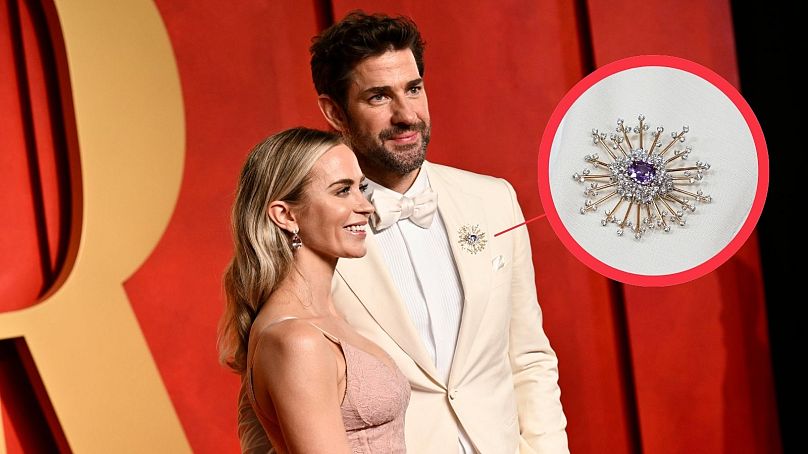 Emily Blunt, à gauche, et John Krasinski