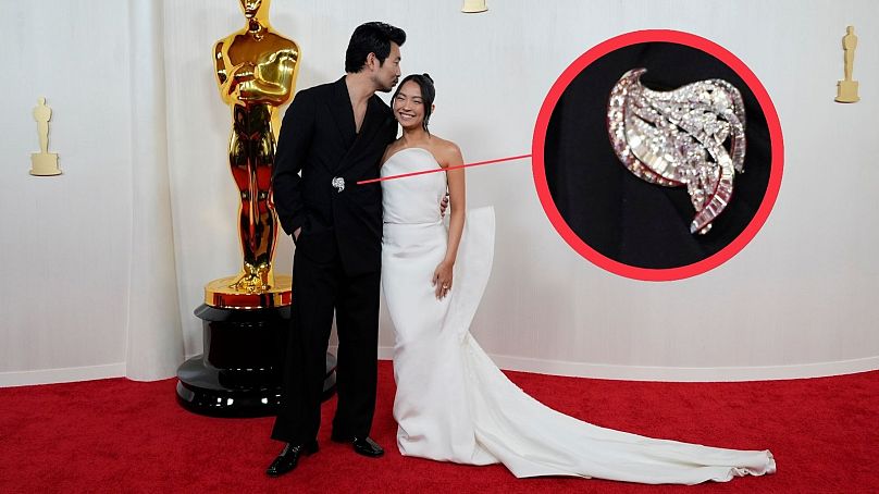 Simu Liu, à gauche, et Allison Hsu