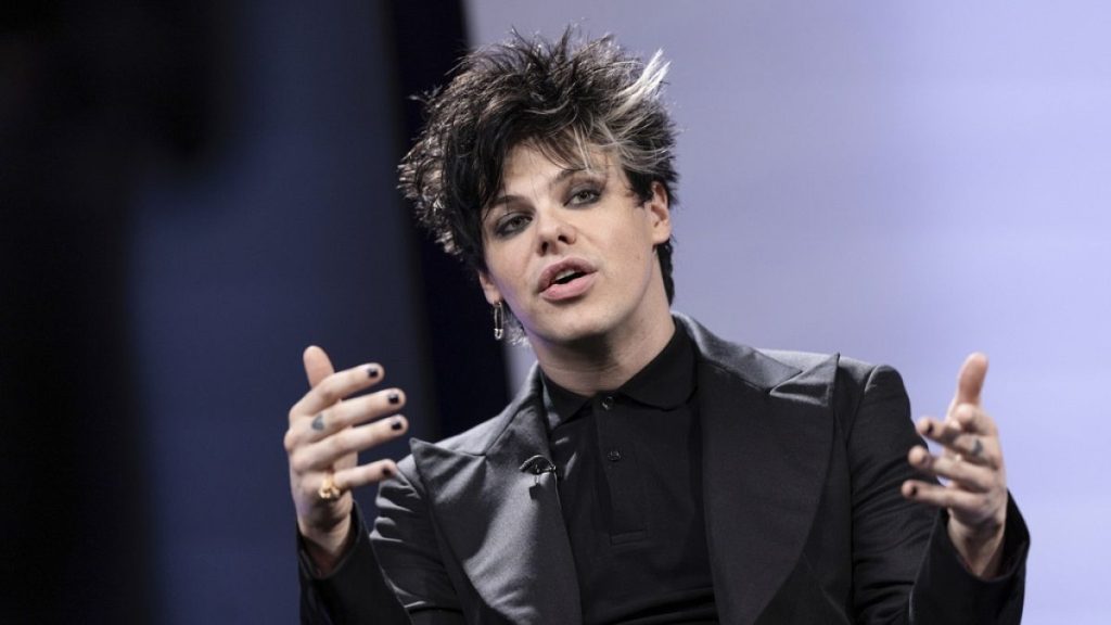 Yungblud is interviewed in by the Associated Press in London, Tuesday, 19 March 2024.