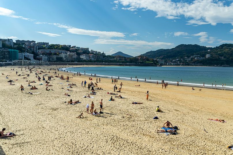 Plage de La Concha en Espagne.