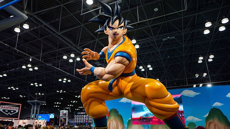 Le stand Dragon Ball Z est vu lors du New York Comic Con au Jacob K. Javits Convention Center - octobre 2023
