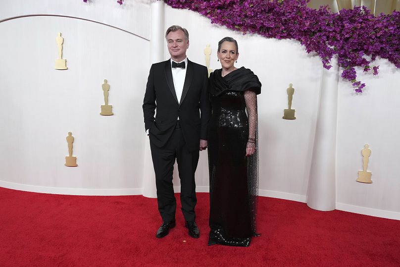 Christopher Nolan et Emma Thomas aux Oscars - mars 2024