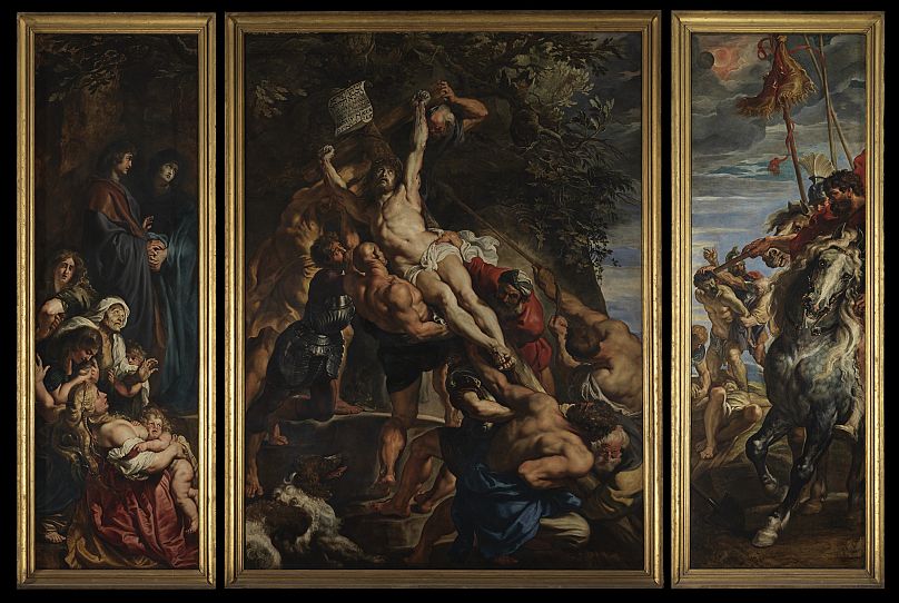 L'élévation de la croix de Pierre Paul Rubens