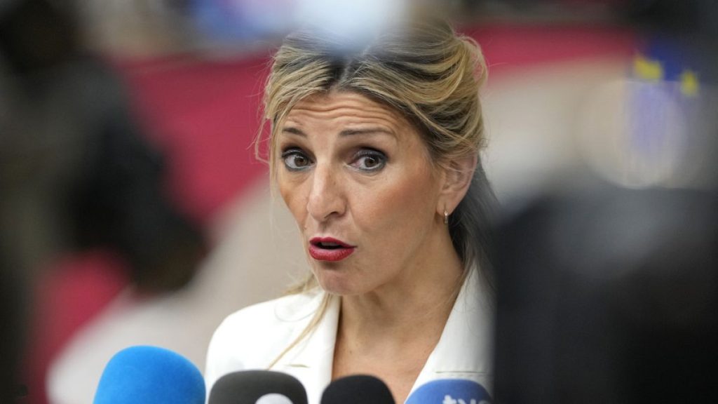 La ministra de Trabajo española, Yolanda Díaz.