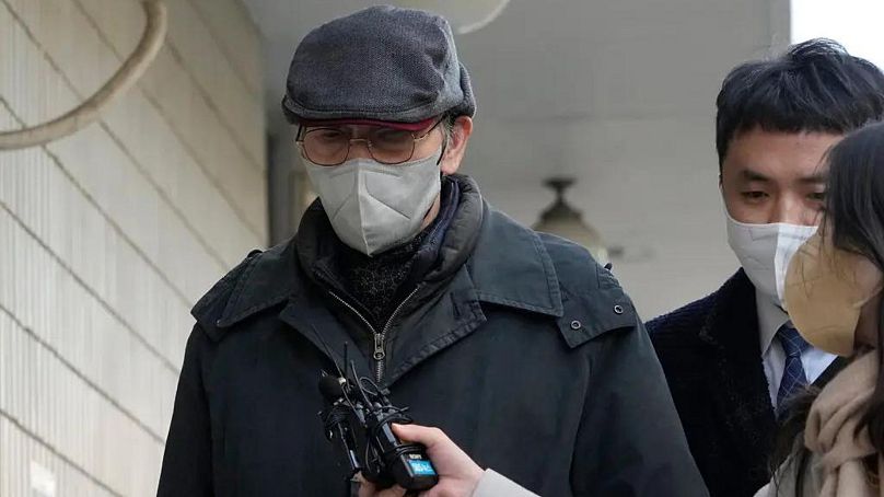 O Yeong-su arrivant pour une audience au tribunal à Seongnam, en Corée du Sud, en 2023