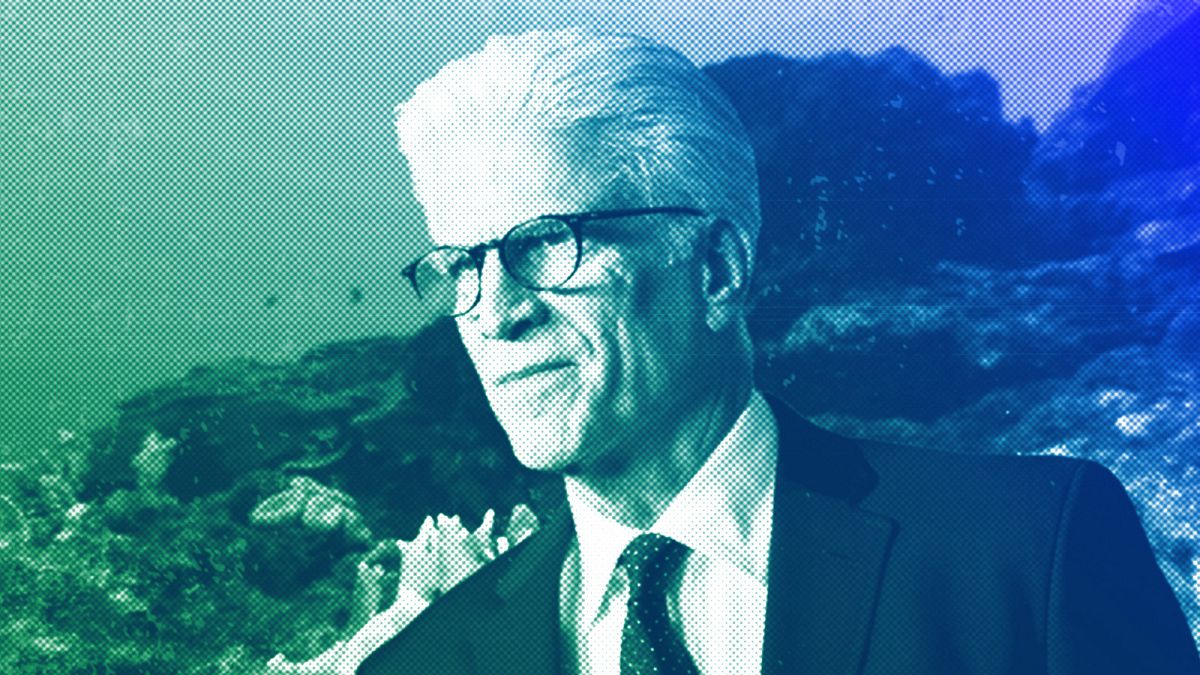 Ted Danson in 2018, illustration