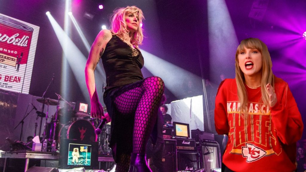 Courtney Love has some words - seen here performing at the