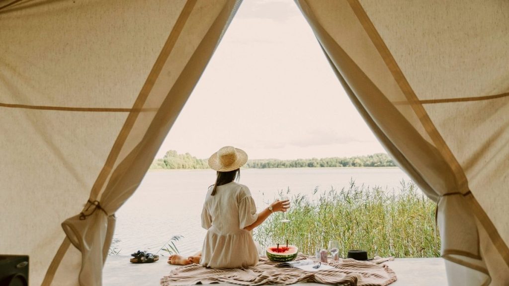 Get back to nature with a camping - or glamping - trip