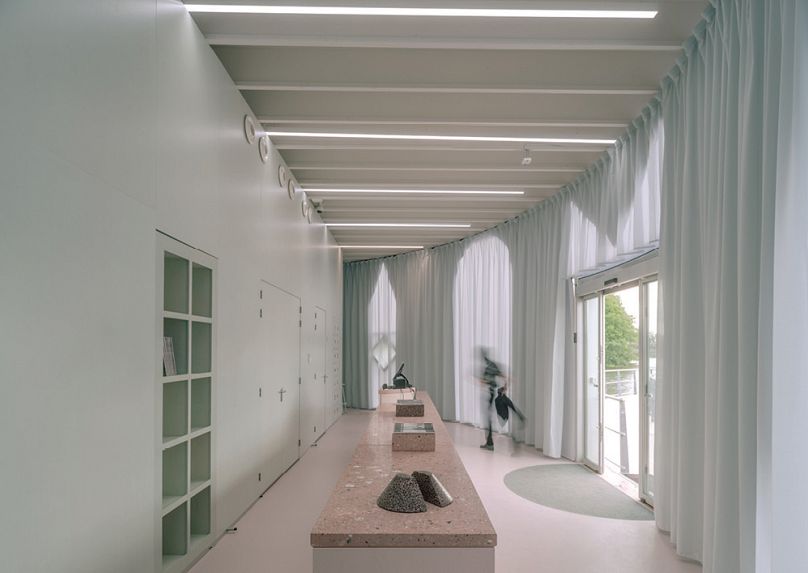 L'entrée du Pavillon des Arts M