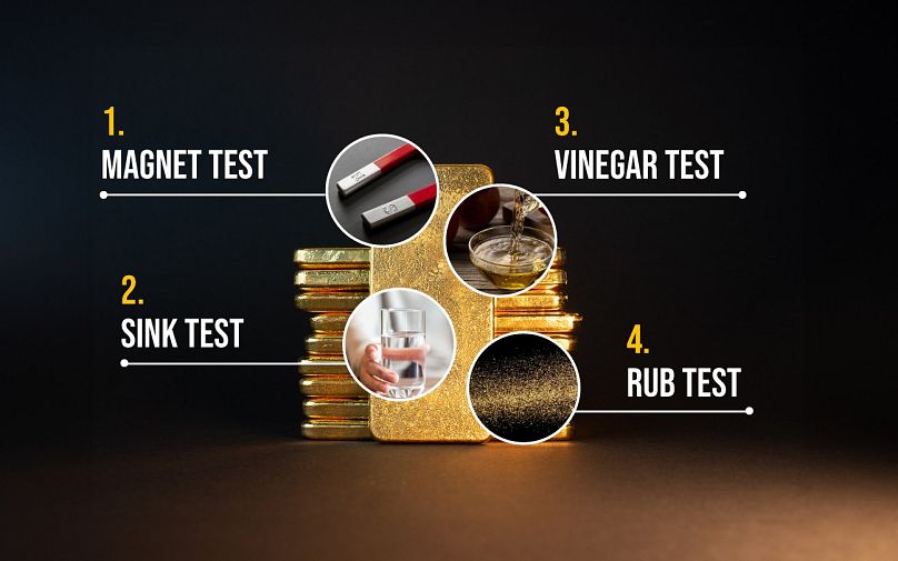 Quatre tests pour vérifier si votre or est faux