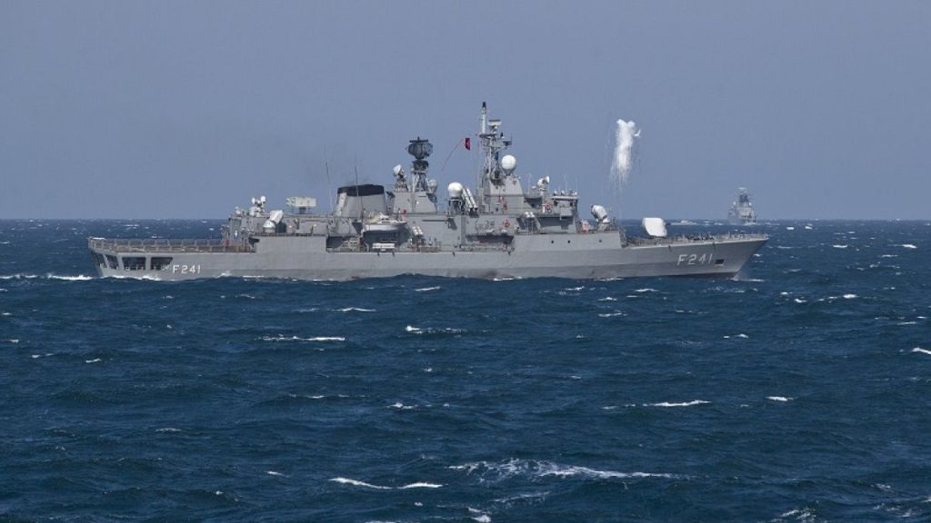 Military ship Red Sea.