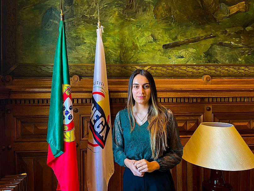 Rita Maria Matias au siège de Chega au Parlement portugais