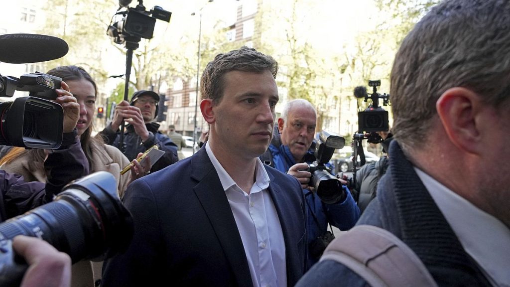 Former British parliamentary researcher Christopher Cash arrives at Westminster Magistrates