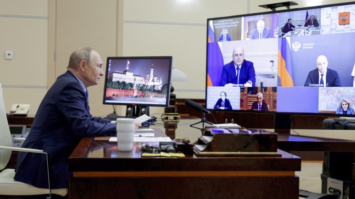 Putin meets with domestic leaders online